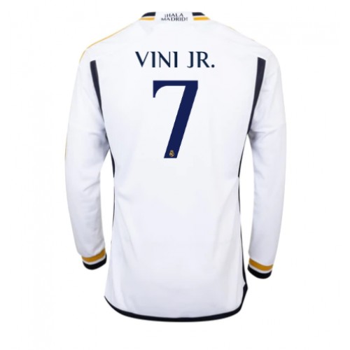 Maillot de foot Real Madrid Vinicius Junior #7 Domicile 2023-24 Manche Longue